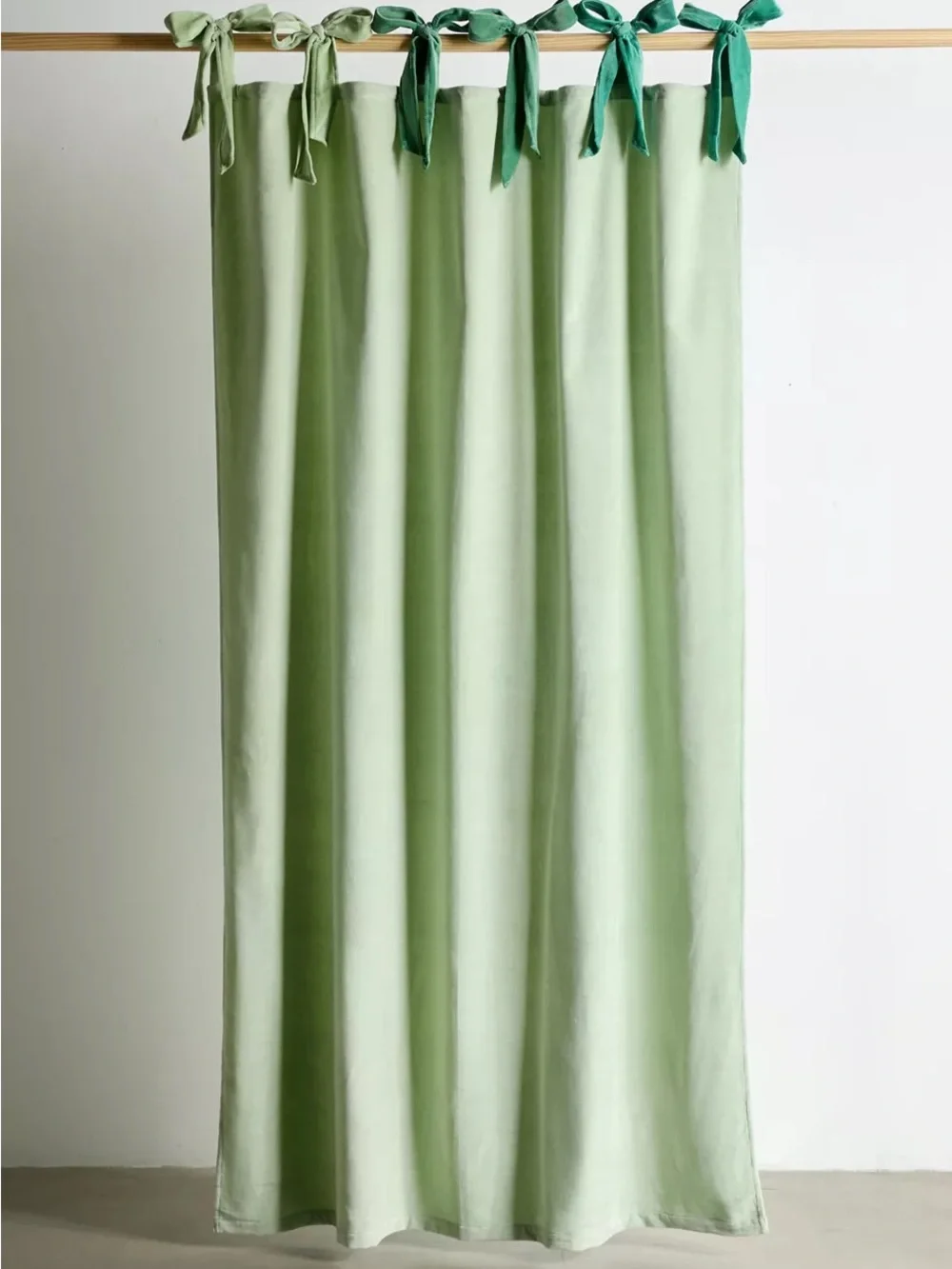 Urban Outfitters Ombré Velvet Tie Window Curtain Panel